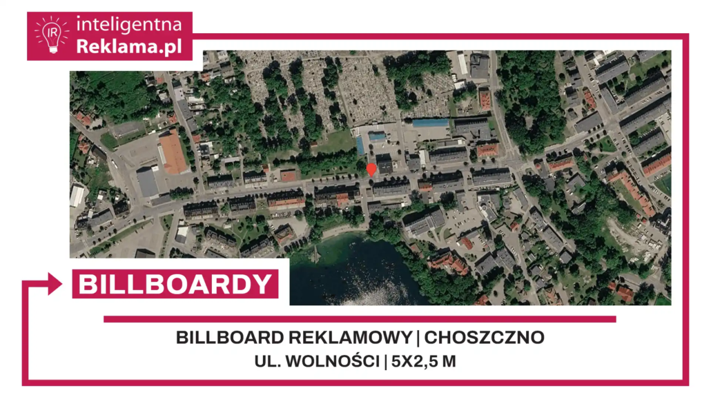 Lokalizacja reklamowa w Choszczno przy ul. Wolności - powierzchnia 12,5 m²