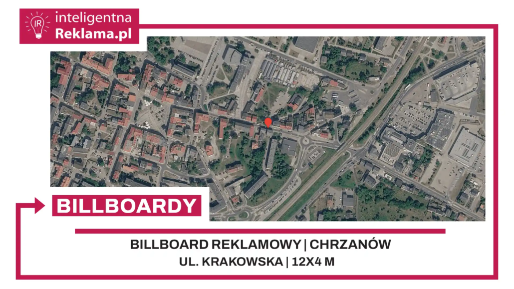 Lokalizacja reklamowa w Chrzanów przy ul. Krakowska - powierzchnia 48 m²