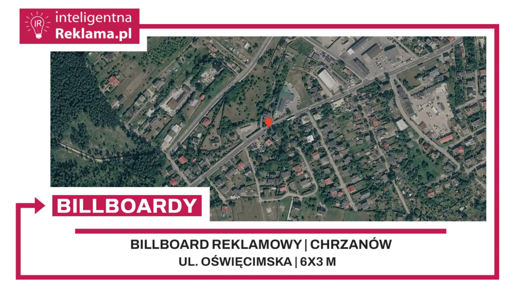 Lokalizacja reklamowa w Chrzanów przy ul. Oświęcimska - powierzchnia 18 m²
