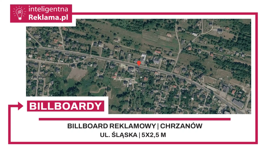 Lokalizacja reklamowa w Chrzanów przy ul. Śląska - powierzchnia 12,5 m²