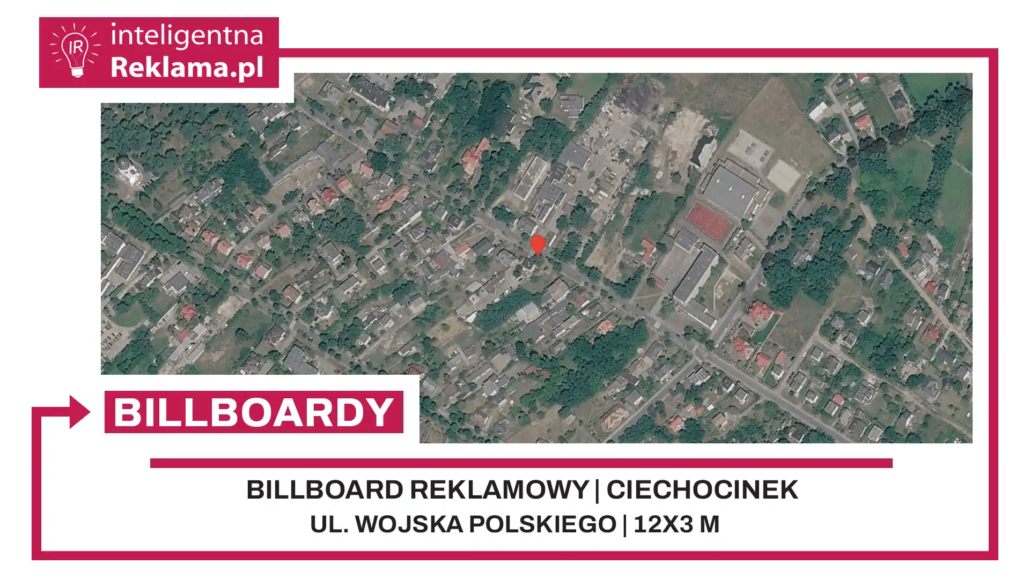 Lokalizacja reklamowa w Ciechocinek przy ul. ul. Wojska Polskiego - powierzchnia 36 m²