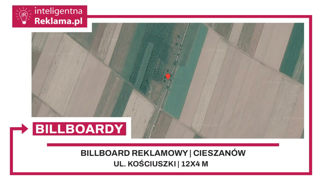 Lokalizacja reklamowa w Cieszanów przy ul. ul. Kościuszki - powierzchnia 48 m²