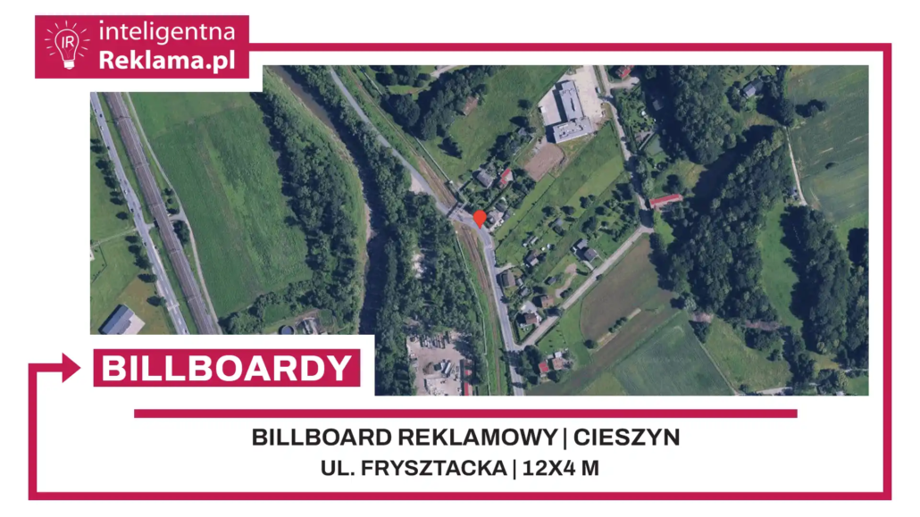 Lokalizacja reklamowa w Cieszyn przy ul. Frysztacka - powierzchnia 48 m²