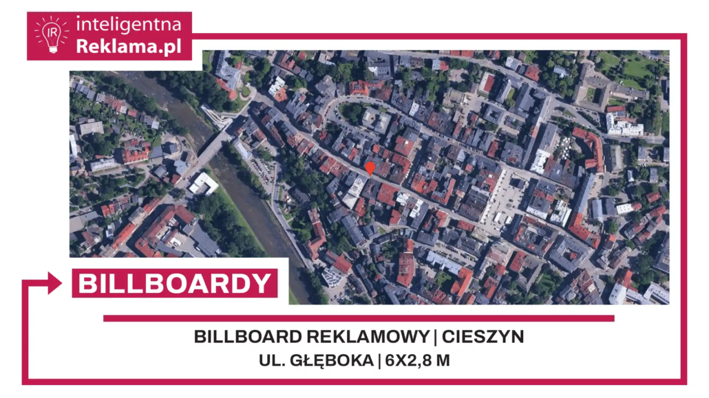 Lokalizacja reklamowa w Cieszyn przy ul. ul. Głęboka - powierzchnia 16,8 m²