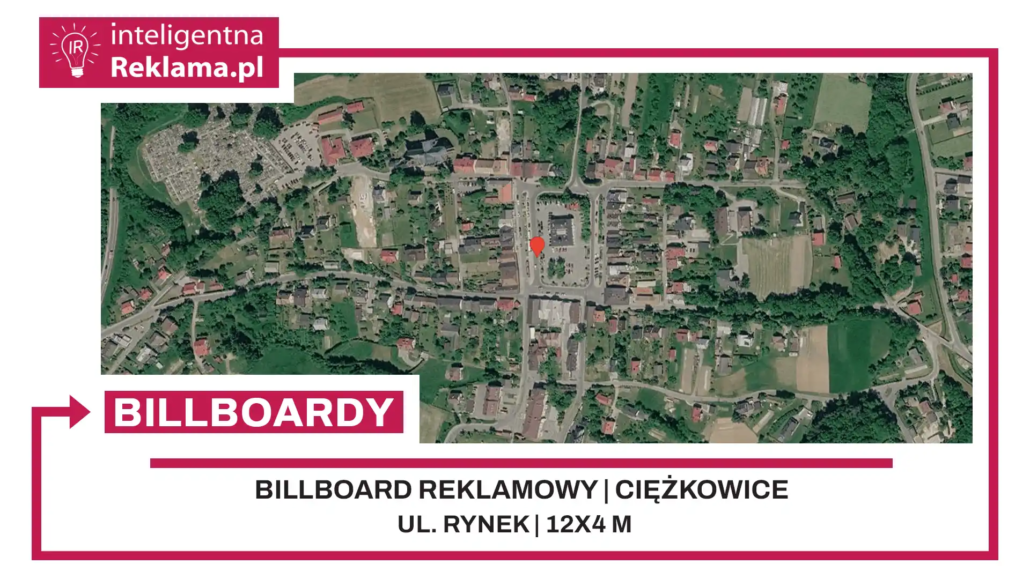 Lokalizacja reklamowa w Ciężkowice przy ul. ul. Rynek - powierzchnia 48 m²