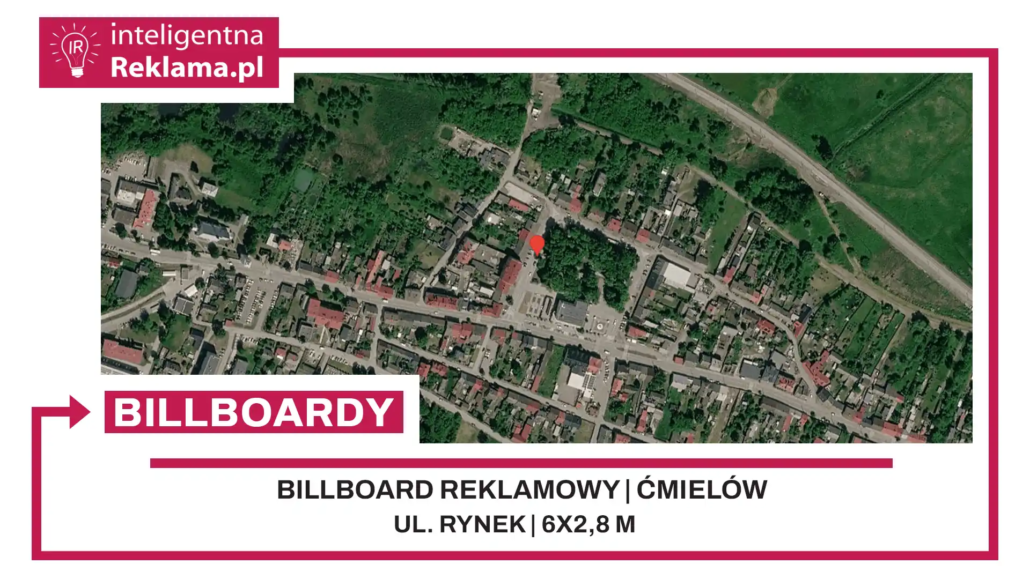 Lokalizacja reklamowa w Ćmielów przy ul. Rynek - powierzchnia 16,8 m²