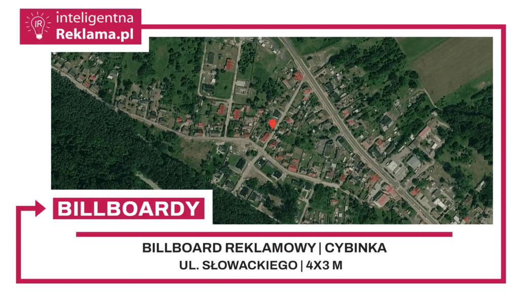Lokalizacja reklamowa w Cybinka przy ul. Słowackiego - powierzchnia 12 m²
