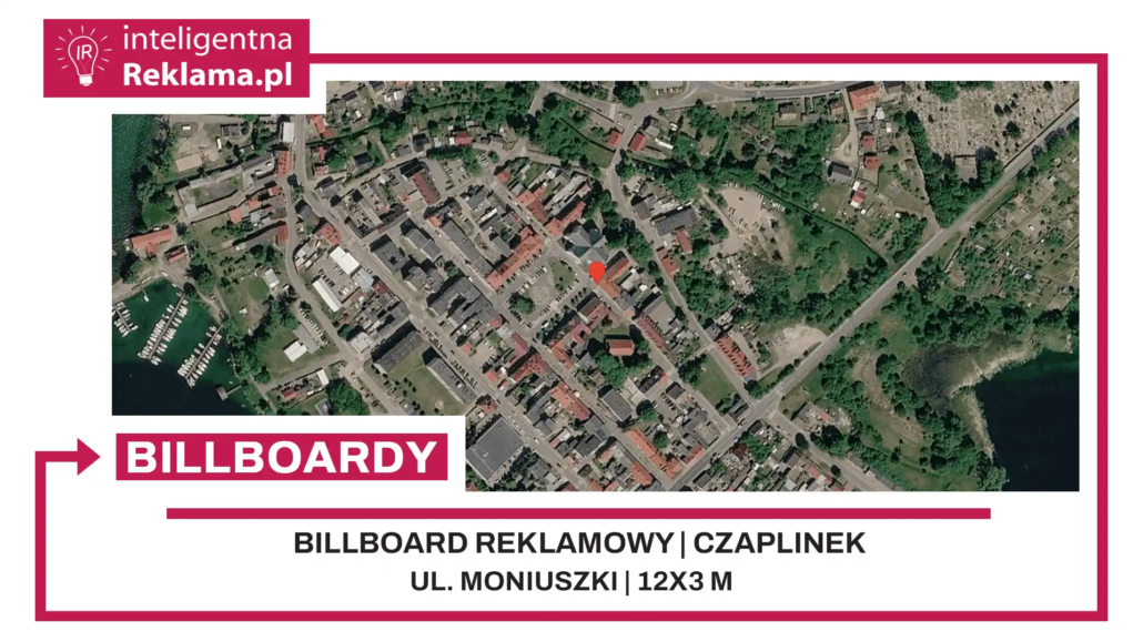 Lokalizacja reklamowa w Czaplinek przy ul. Moniuszki - powierzchnia 36 m²