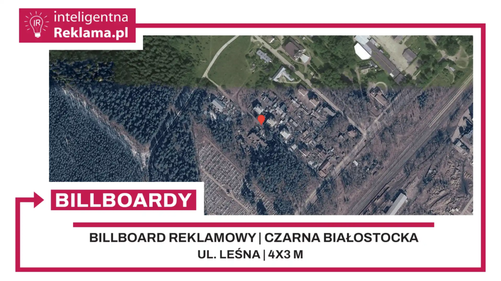 Lokalizacja reklamowa w Czarna Białostocka przy ul. Leśna - powierzchnia 12 m²