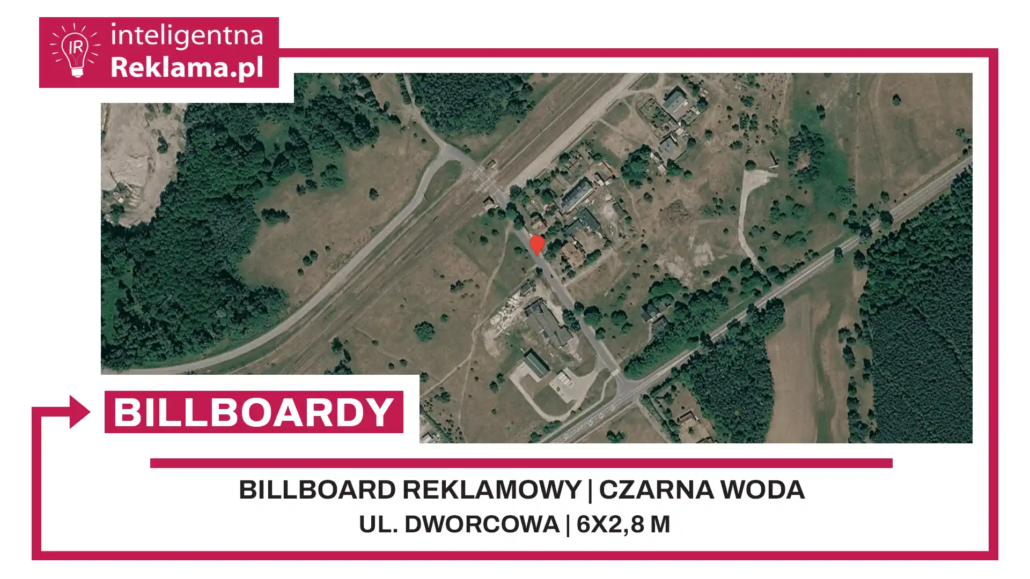 Lokalizacja reklamowa w Czarna Woda przy ul. Dworcowa - powierzchnia 16,8 m²