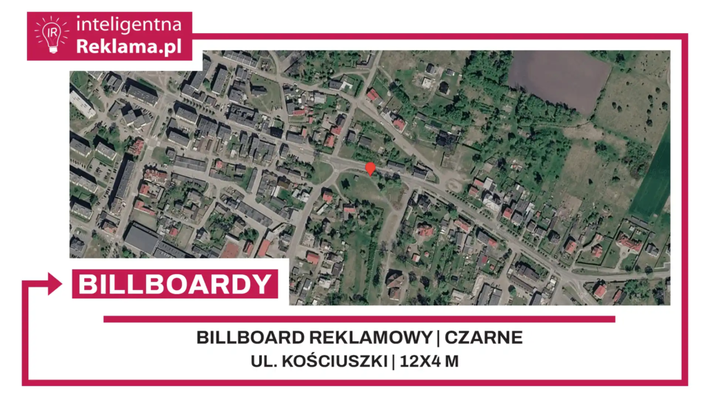 Lokalizacja reklamowa w Czarne przy ul. Kościuszki - powierzchnia 48 m²