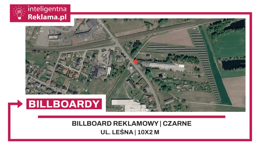 Lokalizacja reklamowa w Czarne przy ul. Leśna - powierzchnia 20 m²