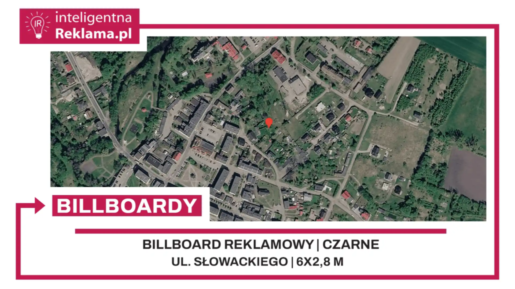 Lokalizacja reklamowa w Czarne przy ul. Słowackiego - powierzchnia 16,8 m²