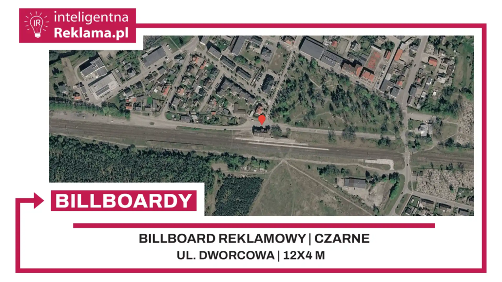 Lokalizacja reklamowa w Czarne przy ul. ul. Dworcowa - powierzchnia 48 m²