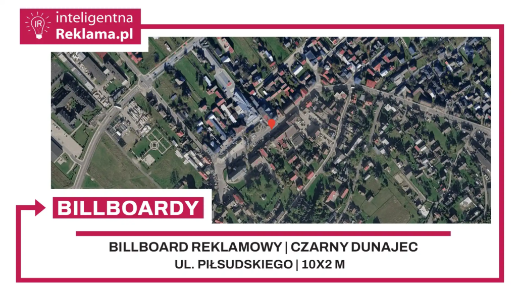 Lokalizacja reklamowa w Czarny Dunajec przy ul. Piłsudskiego - powierzchnia 20 m²