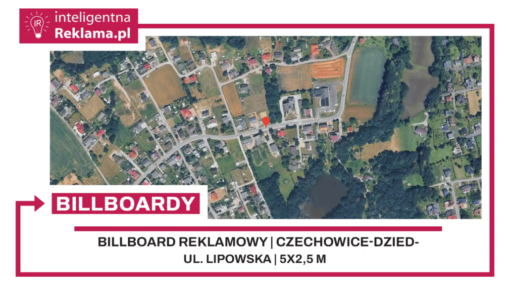 Lokalizacja reklamowa w Czechowice-Dziedzice przy ul. Lipowska - powierzchnia 12,5 m²
