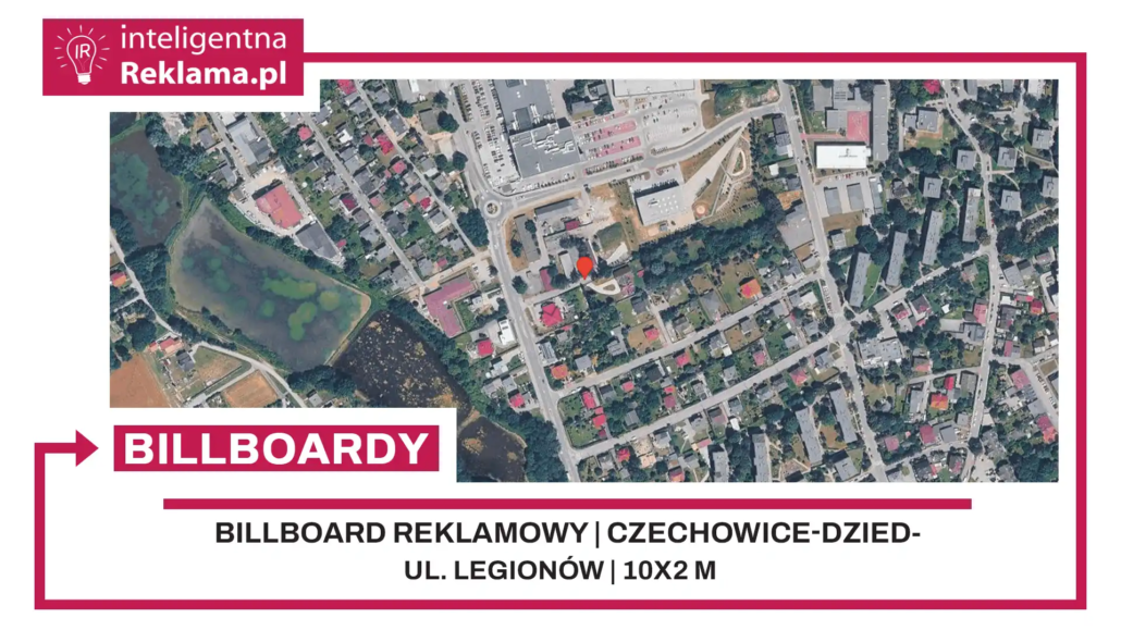 Lokalizacja reklamowa w Czechowice-Dziedzice przy ul. ul. Legionów - powierzchnia 20 m²