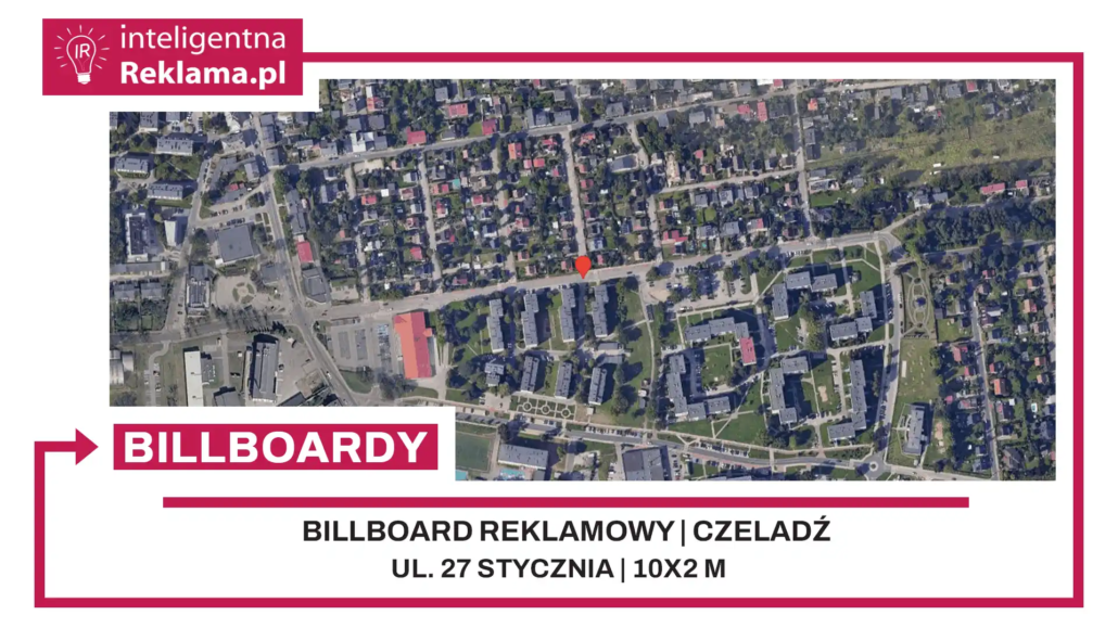 Lokalizacja reklamowa w Czeladź przy ul. 27 stycznia - powierzchnia 20 m²