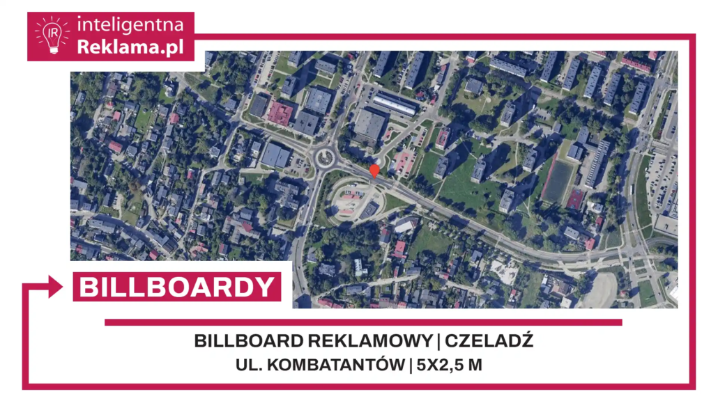 Lokalizacja reklamowa w Czeladź przy ul. Kombatantów - powierzchnia 12,5 m²