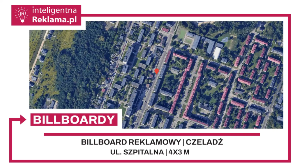 Lokalizacja reklamowa w Czeladź przy ul. Szpitalna - powierzchnia 12 m²