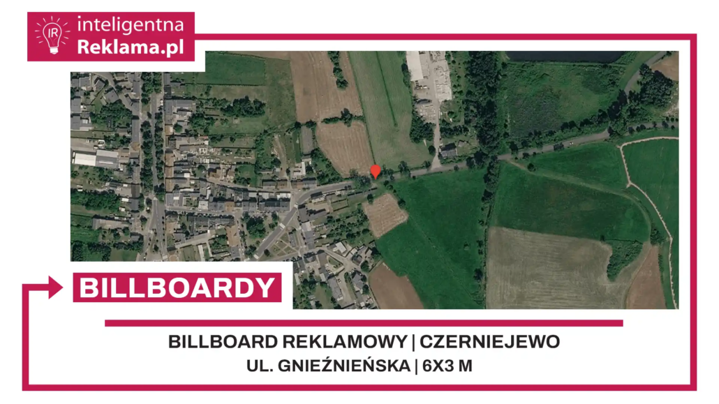 Lokalizacja reklamowa w Czerniejewo przy ul. ul. Gnieźnieńska - powierzchnia 18 m²