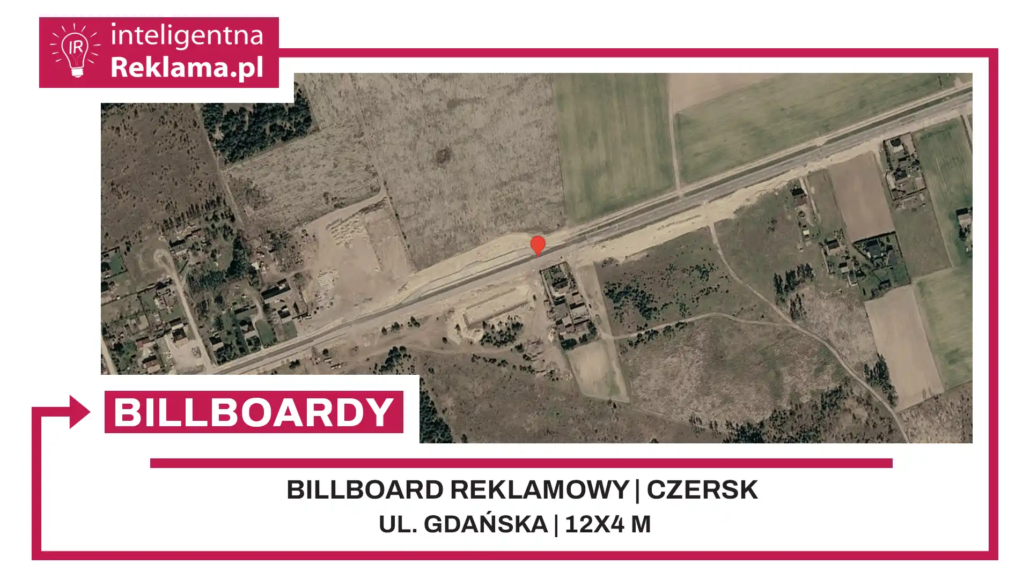 Lokalizacja reklamowa w Czersk przy ul. Gdańska - powierzchnia 48 m²
