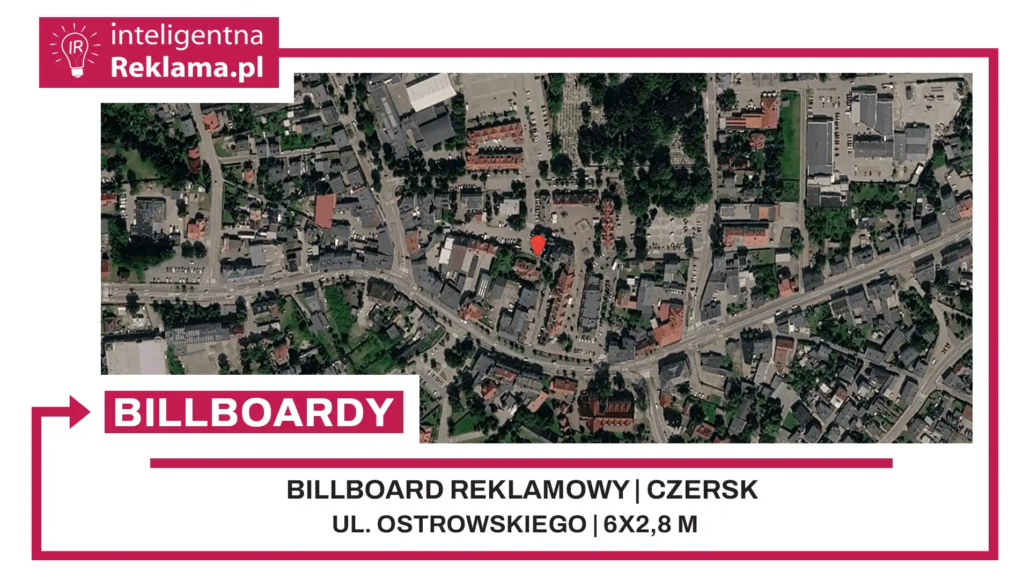 Lokalizacja reklamowa w Czersk przy ul. Ostrowskiego - powierzchnia 16,8 m²