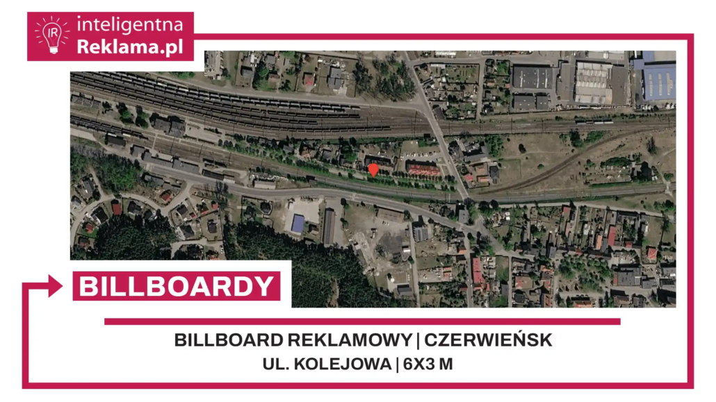 Lokalizacja reklamowa w Czerwieńsk przy ul. Kolejowa - powierzchnia 18 m²