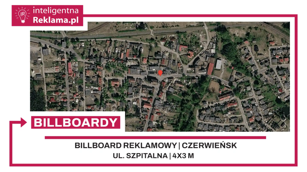 Lokalizacja reklamowa w Czerwieńsk przy ul. Szpitalna - powierzchnia 12 m²
