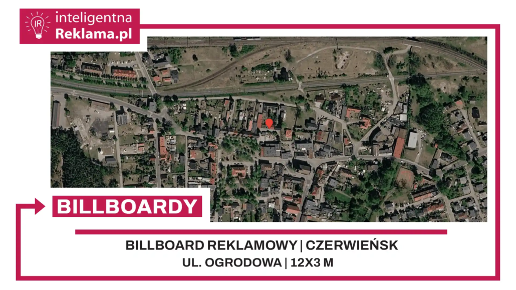 Lokalizacja reklamowa w Czerwieńsk przy ul. ul. Ogrodowa - powierzchnia 36 m²