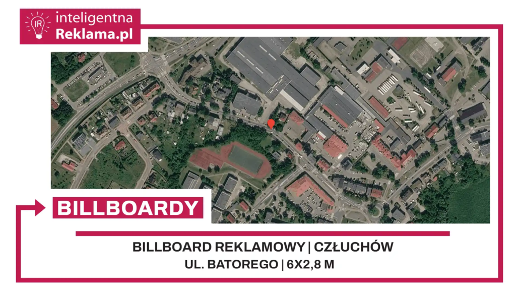 Lokalizacja reklamowa w Człuchów przy ul. Batorego - powierzchnia 16,8 m²