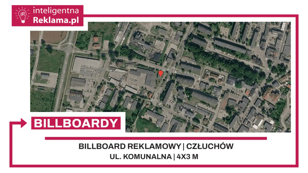 Lokalizacja reklamowa w Człuchów przy ul. Komunalna - powierzchnia 12 m²