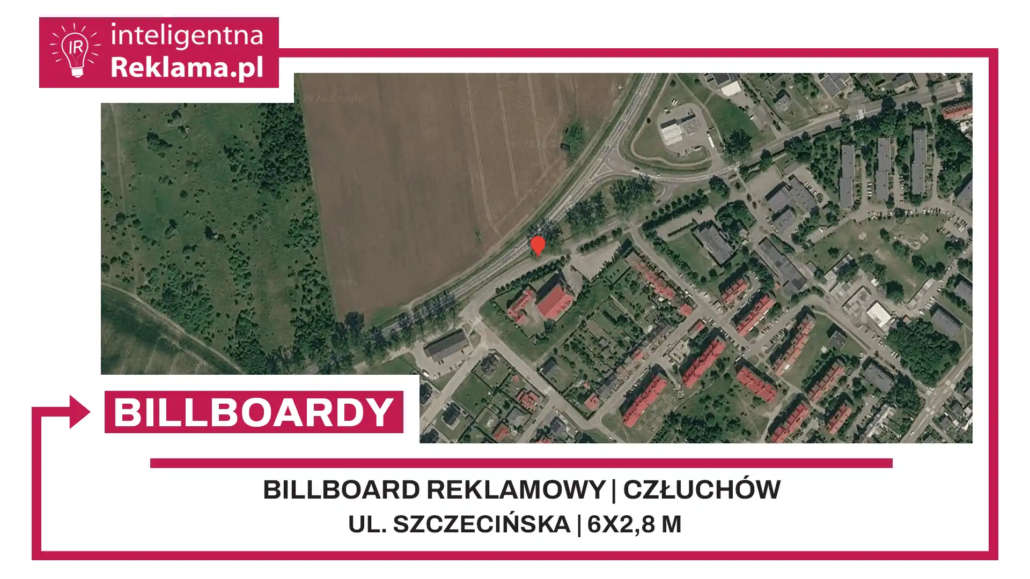 Lokalizacja reklamowa w Człuchów przy ul. ul. Szczecińska - powierzchnia 16,8 m²