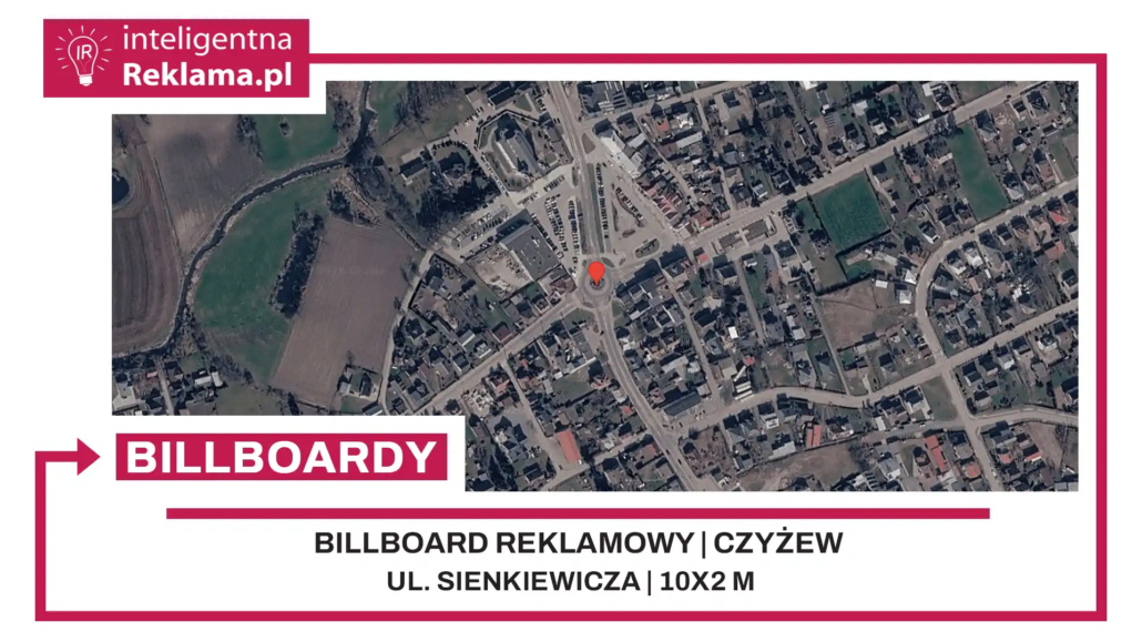 Lokalizacja reklamowa w Czyżew przy ul. Sienkiewicza - powierzchnia 20 m²