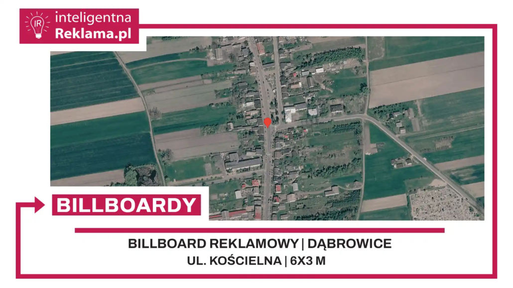 Lokalizacja reklamowa w Dąbrowice przy ul. Kościelna - powierzchnia 18 m²