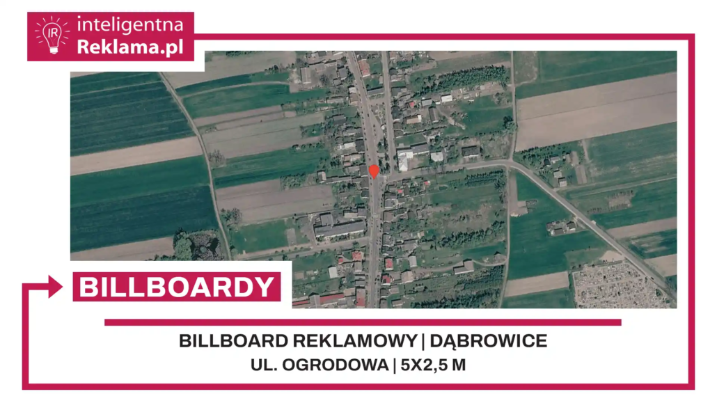 Lokalizacja reklamowa w Dąbrowice przy ul. Ogrodowa - powierzchnia 12,5 m²