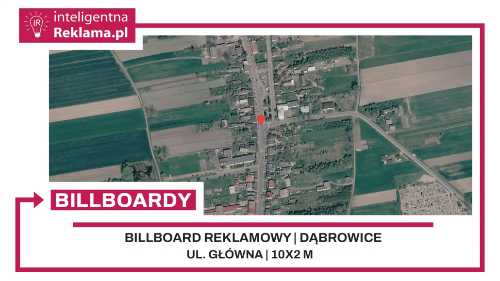 Lokalizacja reklamowa w Dąbrowice przy ul. ul. Główna - powierzchnia 20 m²