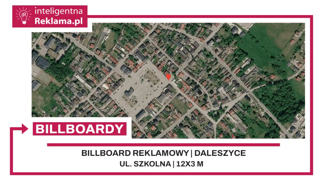 Lokalizacja reklamowa w Daleszyce przy ul. Szkolna - powierzchnia 36 m²