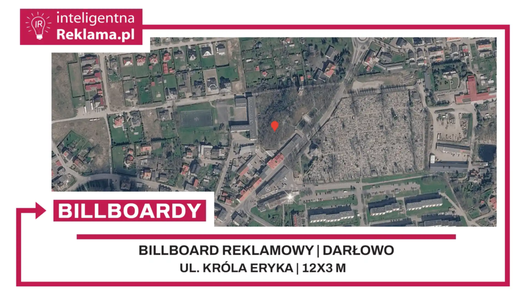 Lokalizacja reklamowa w Darłowo przy ul. Króla Eryka - powierzchnia 36 m²