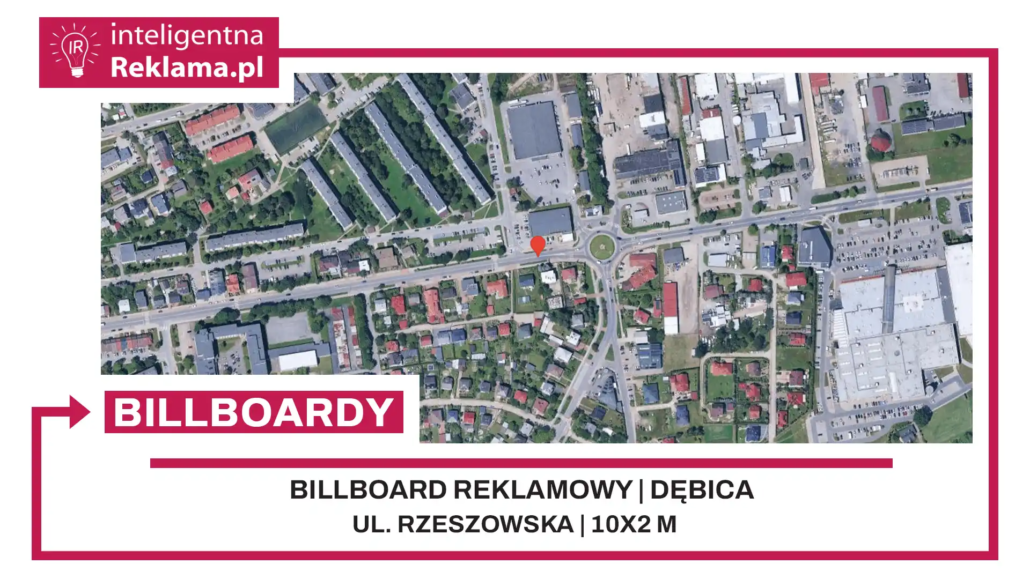 Lokalizacja reklamowa w Dębica przy ul. Rzeszowska - powierzchnia 20 m²