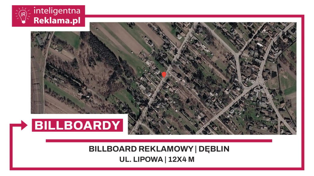 Lokalizacja reklamowa w Dęblin przy ul. Lipowa - powierzchnia 48 m²