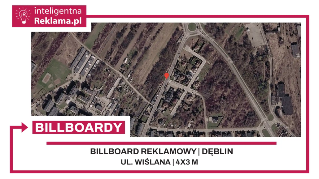 Lokalizacja reklamowa w Dęblin przy ul. Wiślana - powierzchnia 12 m²