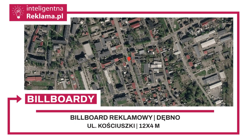 Lokalizacja reklamowa w Dębno przy ul. Kościuszki - powierzchnia 48 m²