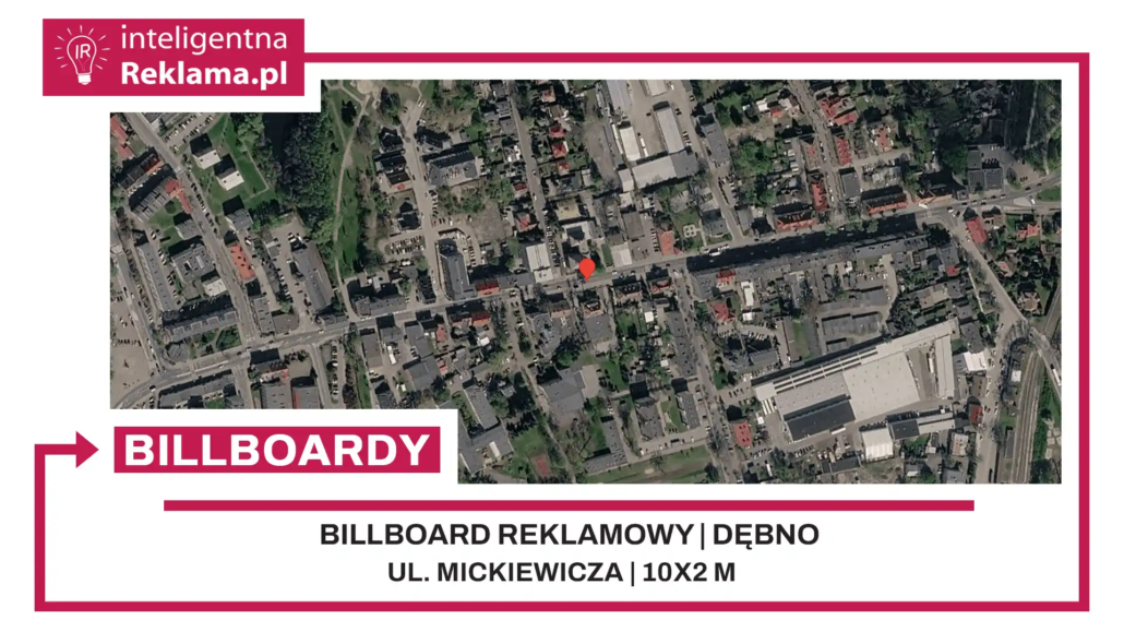 Lokalizacja reklamowa w Dębno przy ul. Mickiewicza - powierzchnia 20 m²