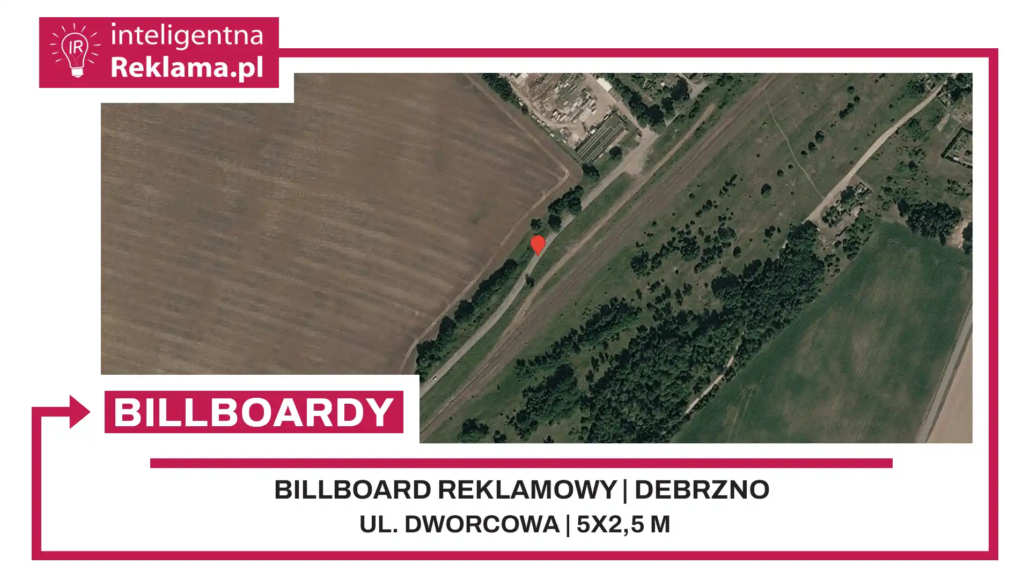 Lokalizacja reklamowa w Debrzno przy ul. Dworcowa - powierzchnia 12,5 m²