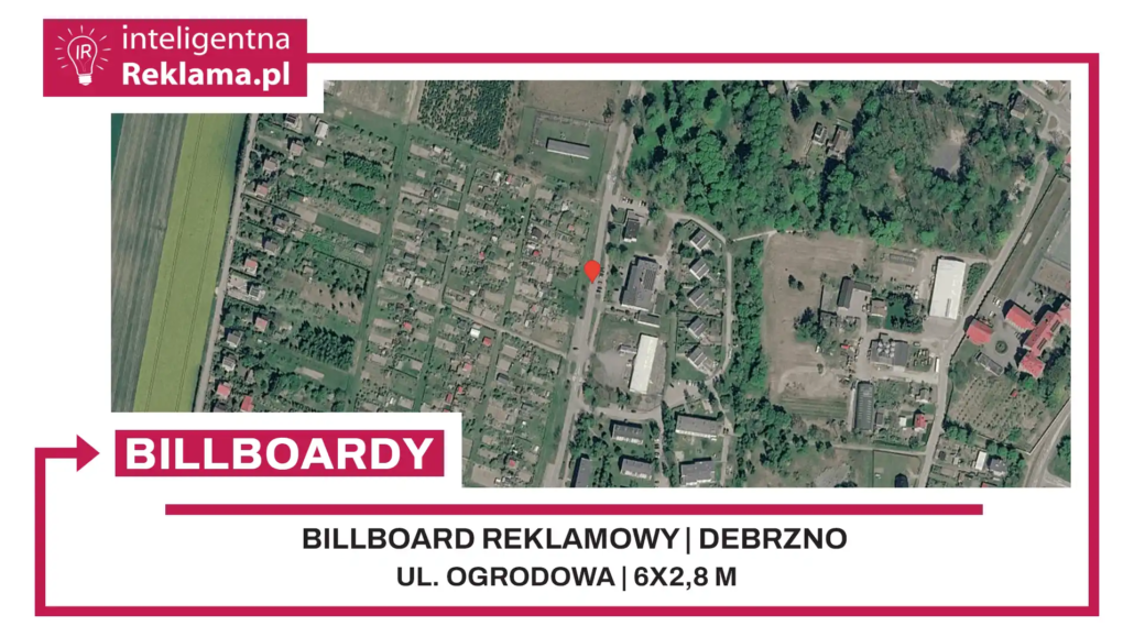 Lokalizacja reklamowa w Debrzno przy ul. ul. Ogrodowa - powierzchnia 16,8 m²