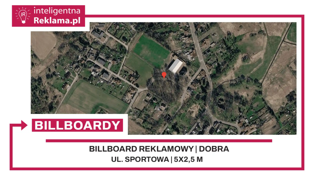 Lokalizacja reklamowa w Dobra przy ul. Sportowa - powierzchnia 12,5 m²