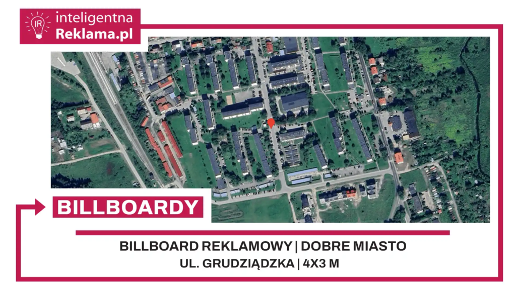 Lokalizacja reklamowa w Dobre Miasto przy ul. ul. Grudziądzka - powierzchnia 12 m²