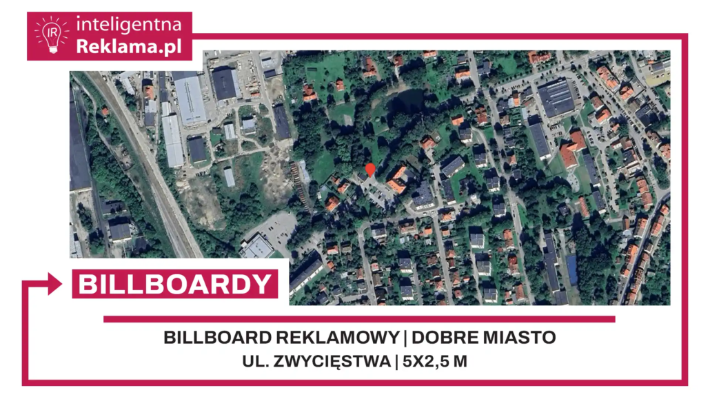 Lokalizacja reklamowa w Dobre Miasto przy ul. Zwycięstwa - powierzchnia 12,5 m²