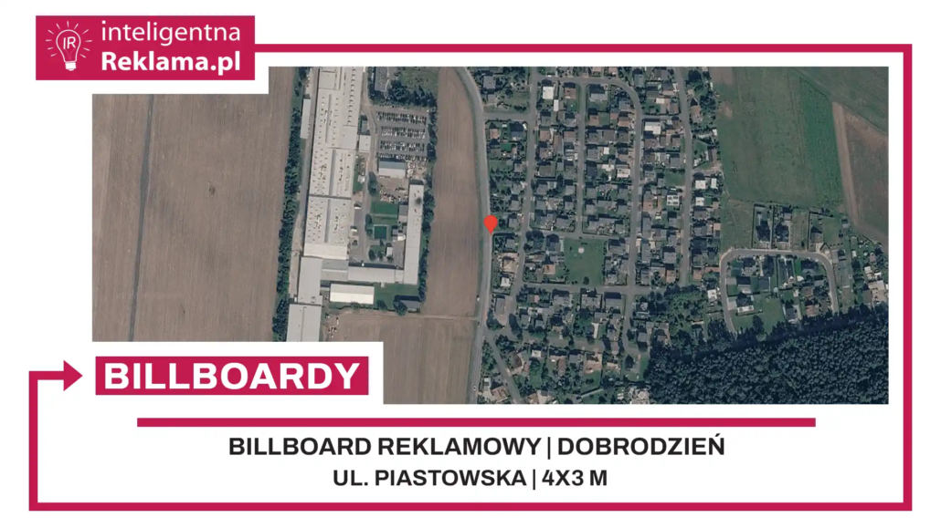 Lokalizacja reklamowa w Dobrodzień przy ul. Piastowska - powierzchnia 12 m²